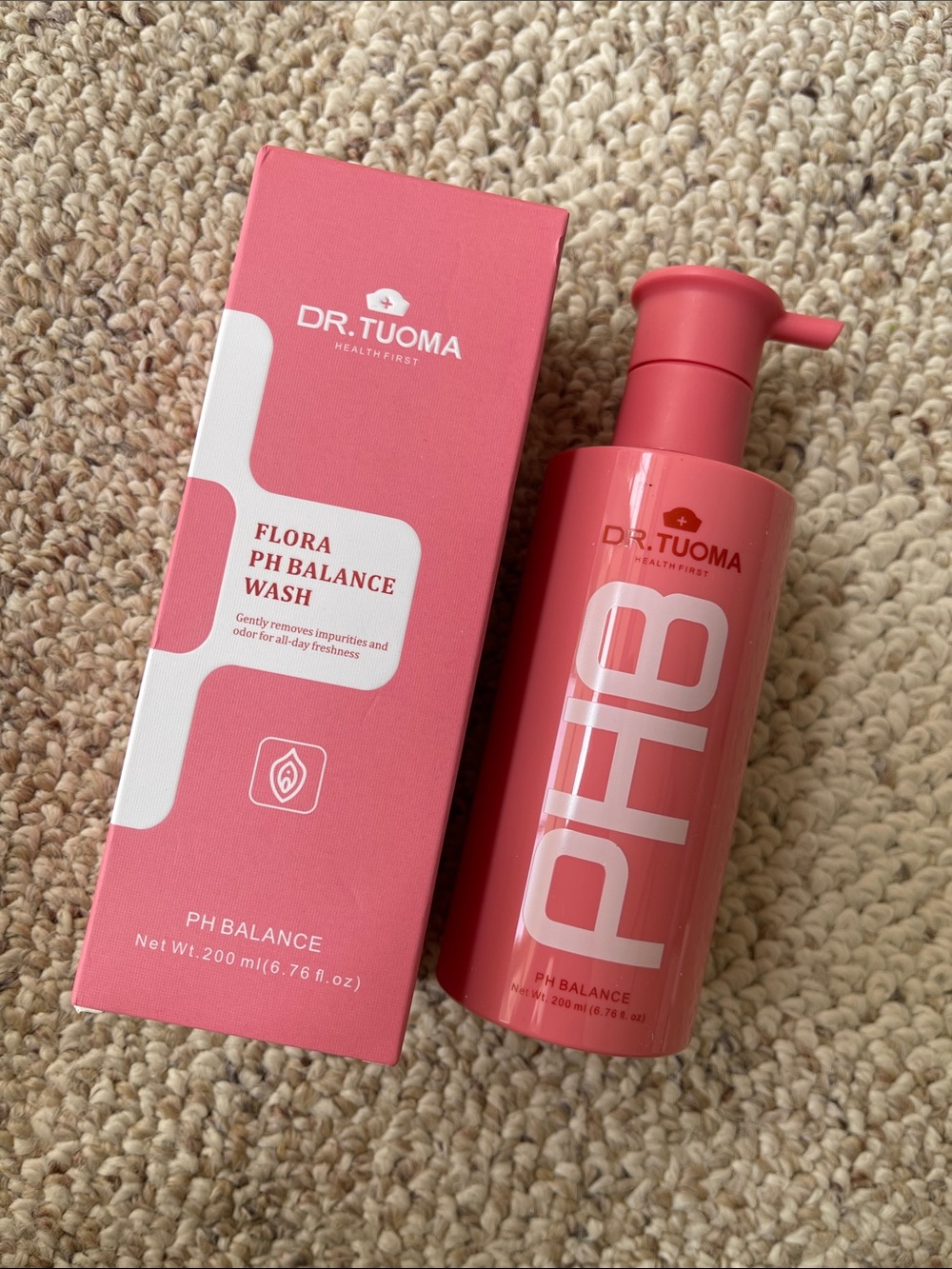 Dr. Tuoma Flora pH Balance Wash - Pink Pump Bottle